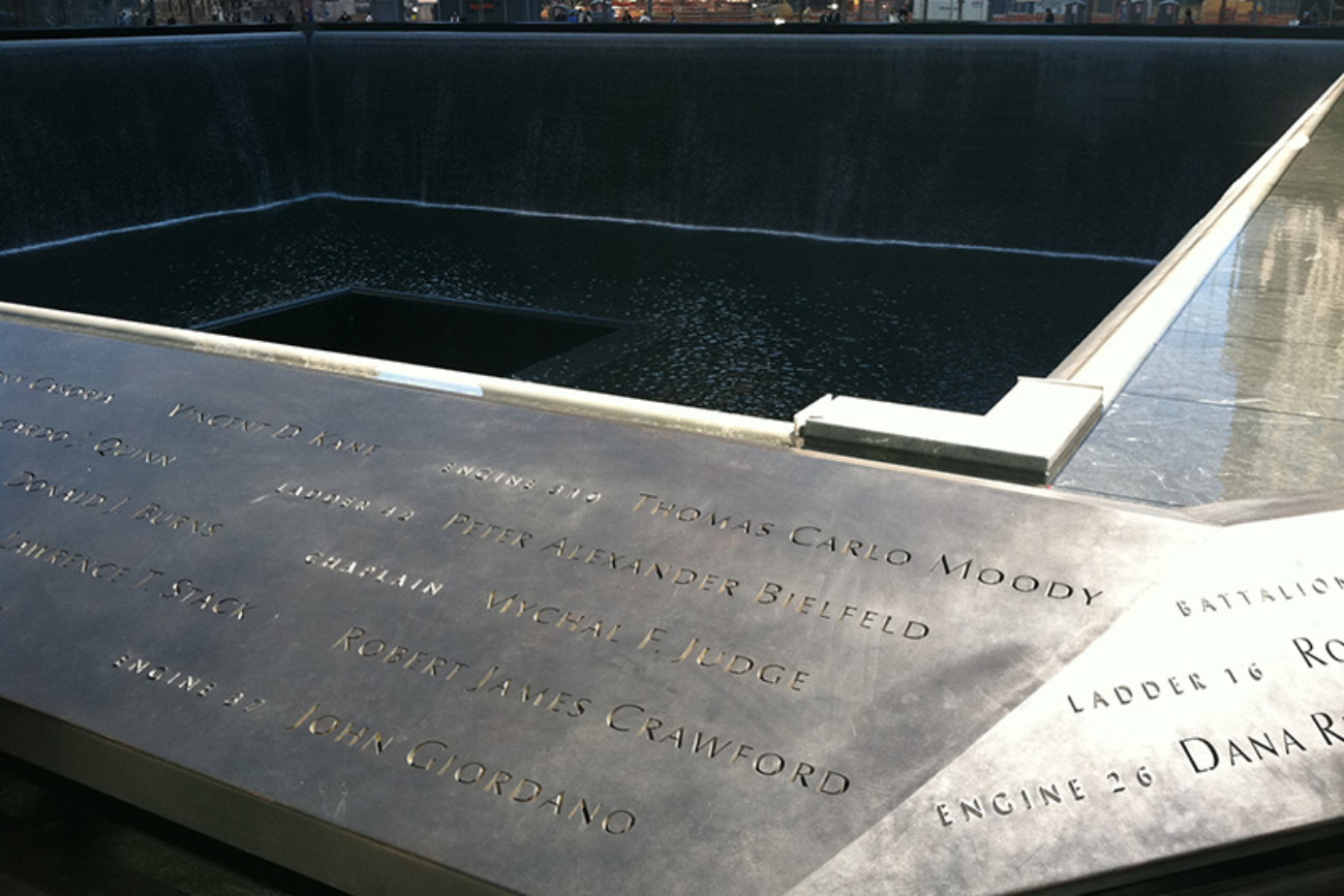 9/11 Memorial Michael Judge South pool